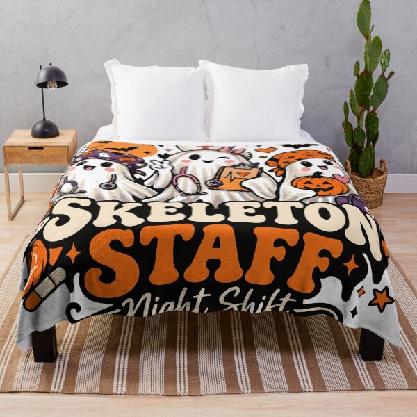 Item preview, Skeleton Staff Night Shift Halloween Nurse designed and sold by Sunday.Supply.