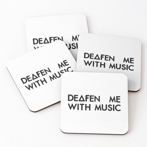 Item preview, Deafen Me With Music (Black) designed and sold by StackItHighf.