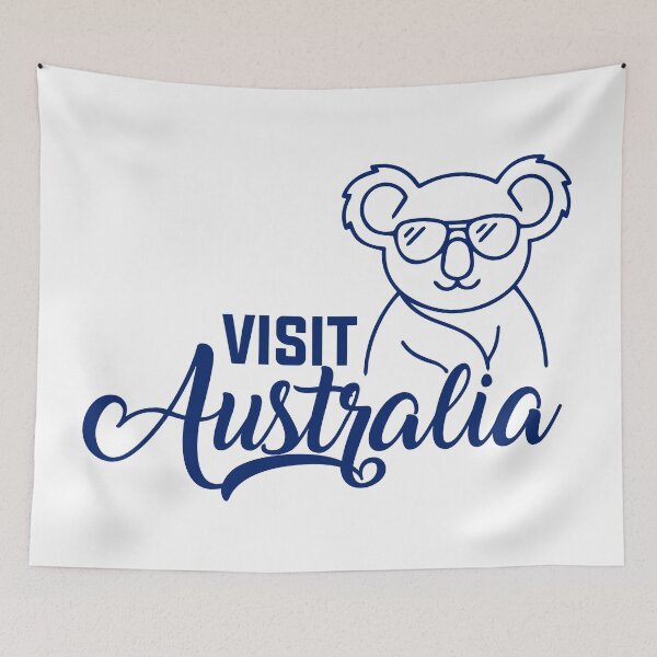 Aperçu de l'œuvre Visit Australia - Australian Wildlife créée et vendue par Wolagno.