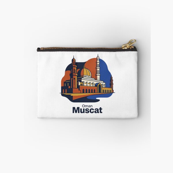 Item preview, Muscat Grand Mosque Bold Retro Graphic Travel Art designed and sold by Inkworksbyshery.