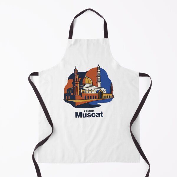 Item preview, Muscat Grand Mosque Bold Retro Graphic Travel Art designed and sold by Inkworksbyshery.