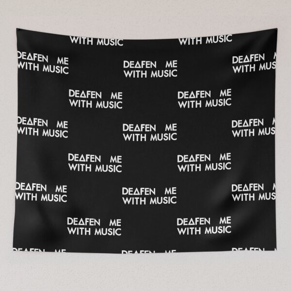 Item preview, Deafen Me With Music (White) designed and sold by StackItHighf.