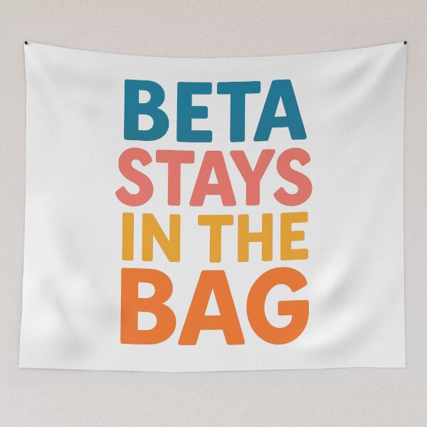 Item preview, Beta Stays in the Bag Climbing Shirt designed and sold by Ainbowz-Artwork.