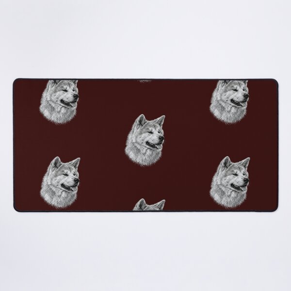 Item preview, Akita Inu Dog Breed Chalk Sketch Portrait designed and sold by Exquisite Design Studio „Paculówka”.