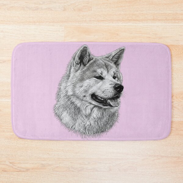 Item preview, Akita Inu Dog Breed Chalk Sketch Portrait designed and sold by Exquisite Design Studio „Paculówka”.