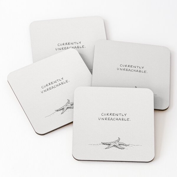 Item preview, Currently Unreachable - Funny Starfish Minimalist Art designed and sold by lautir.