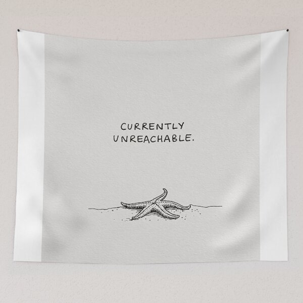 Item preview, Currently Unreachable - Funny Starfish Minimalist Art designed and sold by lautir.