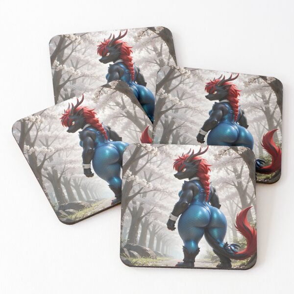 Item preview, Crimson-Maned Dragon Woman Beneath the Blossoms designed and sold by Killington.