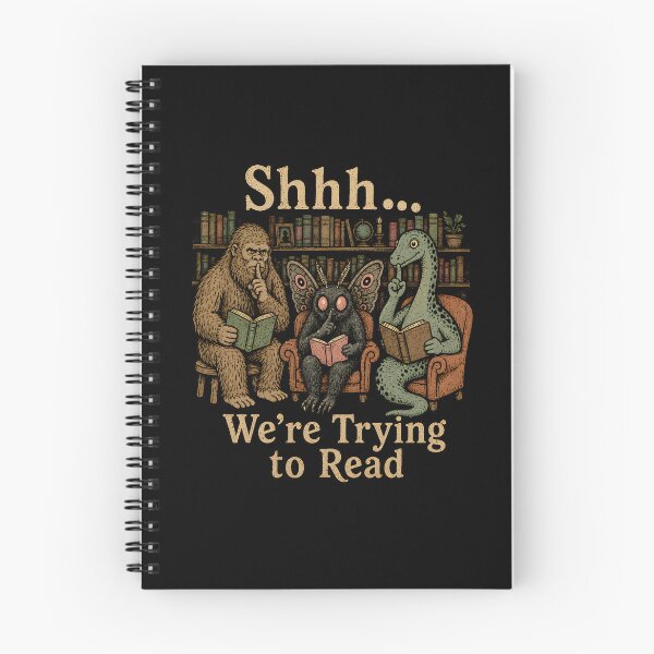 Item preview, Shhh We're Trying to Read Cryptid designed and sold by CelidaBonde.