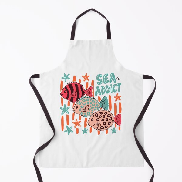 Item preview, Sea Addict Retro Fish Coastal Design designed and sold by PrintandJoy.