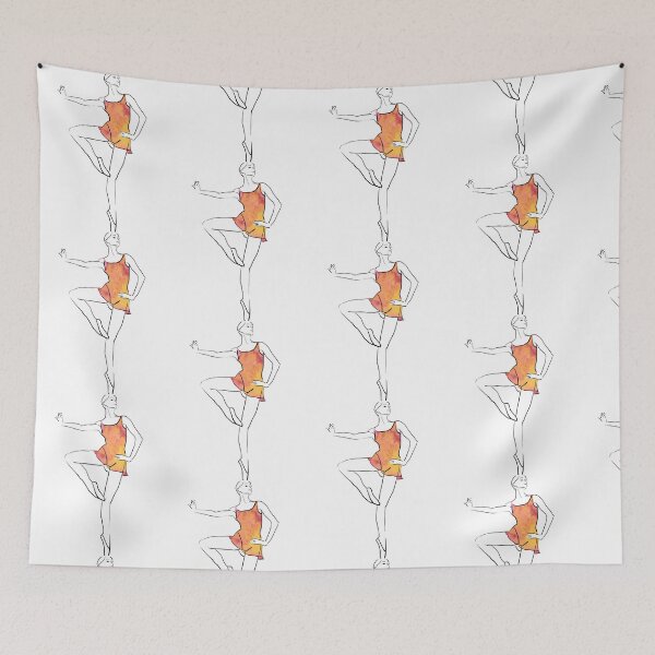 Item preview, Ballerina Figure Watercolor  designed and sold by LUCIHOMES.