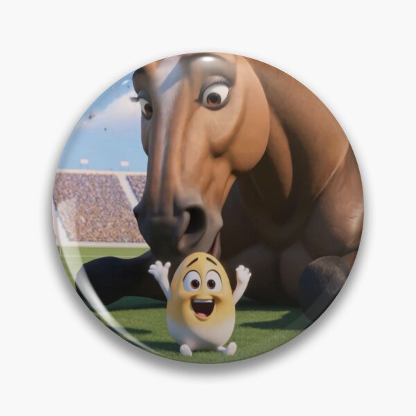 Item preview, Egg Character Racing the World's Fastest Horse - Funny Cartoon Art, Scene 3 designed and sold by HappyEggyShop.