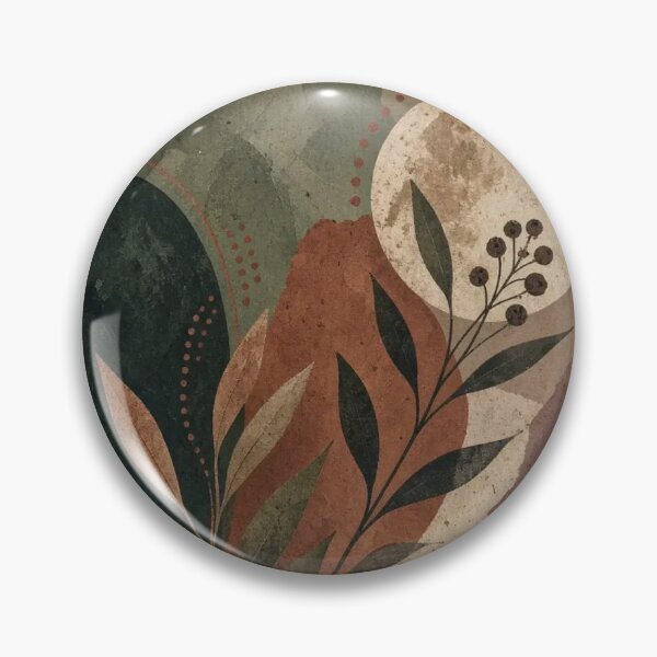 Item preview, Boho Moon & Botanical Collage – Earthy Abstract designed and sold by FawnFeatherCo.