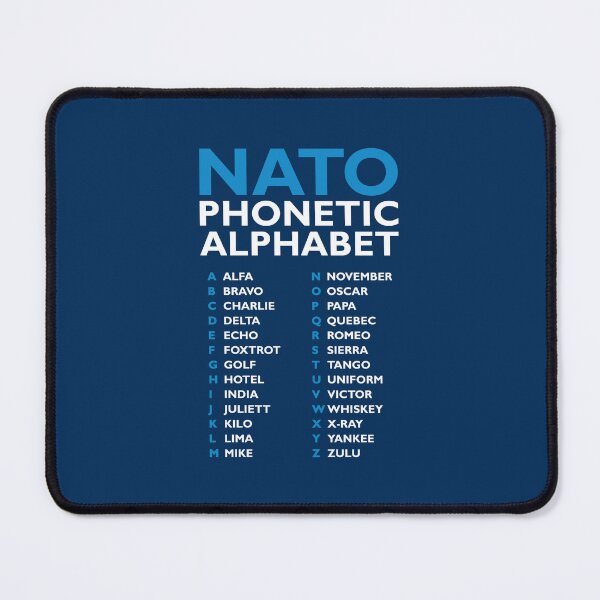 Item preview, NATO Phonetic Alphabet Table Alfa – Zulu designed and sold by AnnSign.