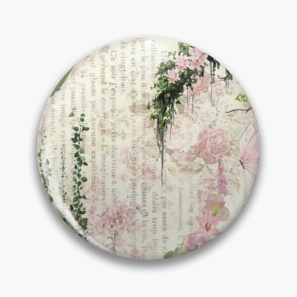 Item preview, Pink and green flowers with a tree designed and sold by klikserr.