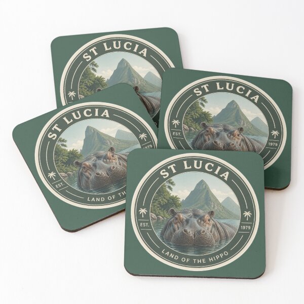 Item preview, St Lucia Hippo Badge – iSimangaliso Wetland Park Wildlife Emblem designed and sold by The Digital Compass.