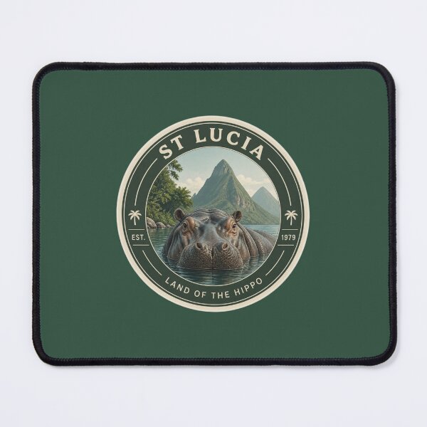 Item preview, St Lucia Hippo Badge – iSimangaliso Wetland Park Wildlife Emblem designed and sold by The Digital Compass.