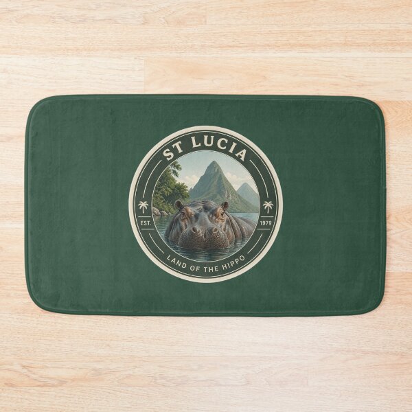 Item preview, St Lucia Hippo Badge – iSimangaliso Wetland Park Wildlife Emblem designed and sold by The Digital Compass.