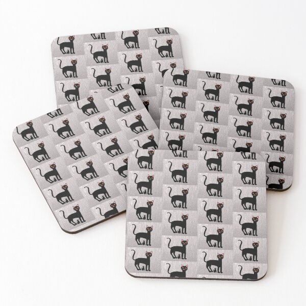 Item preview, Two Black Cats Against Textured Background designed and sold by Elaine M Hayward .