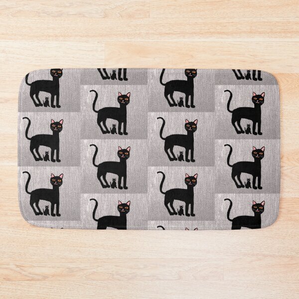 Item preview, Two Black Cats Against Textured Background designed and sold by Elaine M Hayward .