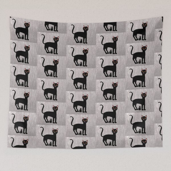 Item preview, Two Black Cats Against Textured Background designed and sold by Elaine M Hayward .