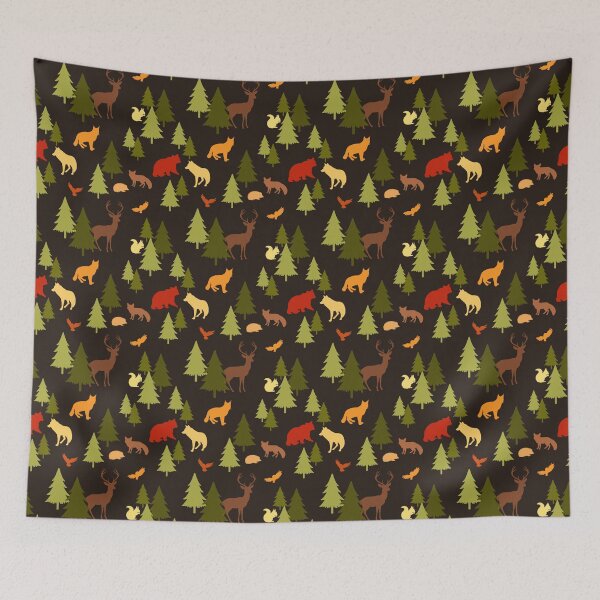 Item preview, Colorful Autumn Forest Pattern designed and sold by UnhingedBird.