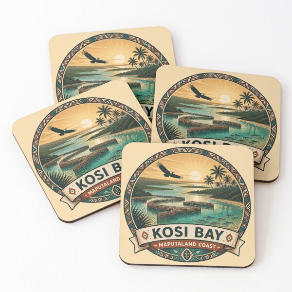 Item preview, Kosi Bay – Maputaland Coast Travel Sticker designed and sold by The Digital Compass.