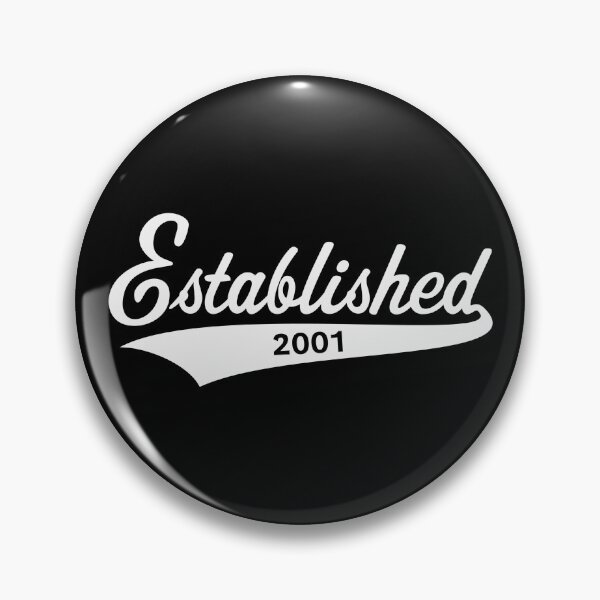 Artikelvorschau, Established 2001 (EST 2001 / Geburtsjahr / Geburtstag / White) entworfen und verkauft von MrFaulbaum.