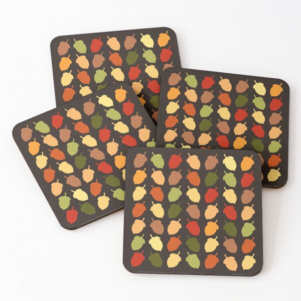 Item preview, Colorful Autumn Acorn Pattern designed and sold by UnhingedBird.