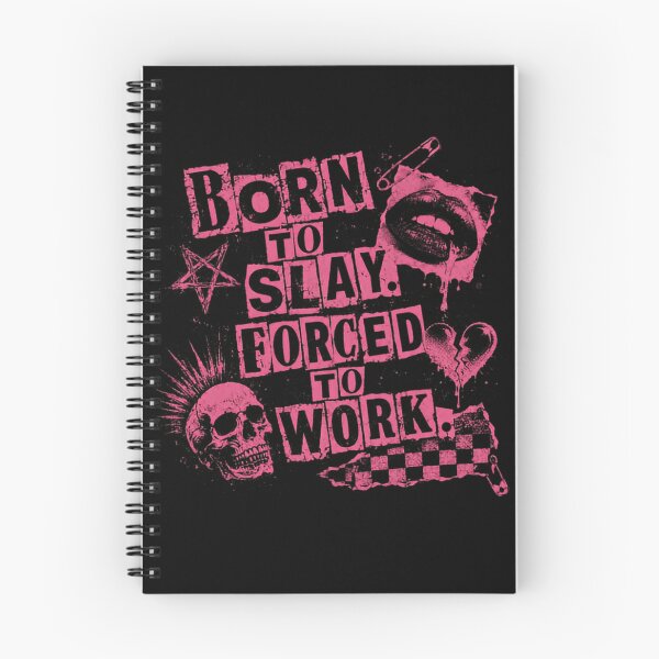 Item preview, Born To Slay Forced To Work Punk Goth Anti Work Rebel Slogan designed and sold by RetroMini2026.