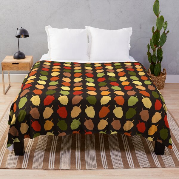 Item preview, Colorful Autumn Acorn Pattern designed and sold by UnhingedBird.