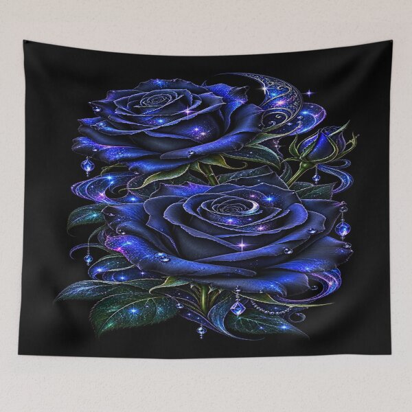 Item preview, Midnight Cosmic Roses – Gothic Celestial Romance designed and sold by TroviTutto.