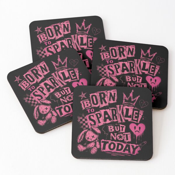 Item preview, Born To Sparkle But Not Today Sarcastic Grunge Teenager Humor designed and sold by RetroMini2026.
