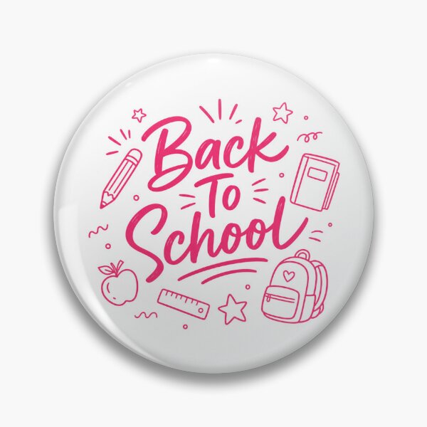 Item preview, Back To School Cute Pink Line Art designed and sold by Vision Crafted.