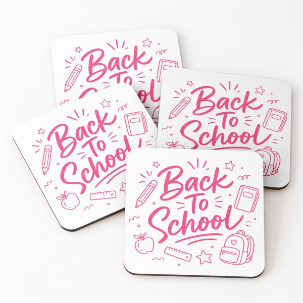 Item preview, Back To School Cute Pink Line Art designed and sold by Vision Crafted.