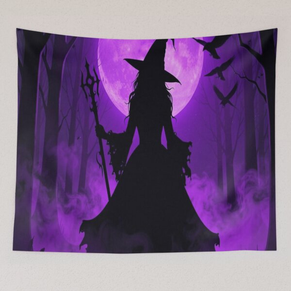 Item preview, Witch Under Violet Moon designed and sold by JanjjaSoulInk.