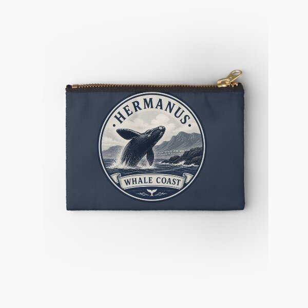 Item preview, Hermanus Whale Coast Travel Badge – Breaching Whale designed and sold by The Digital Compass.