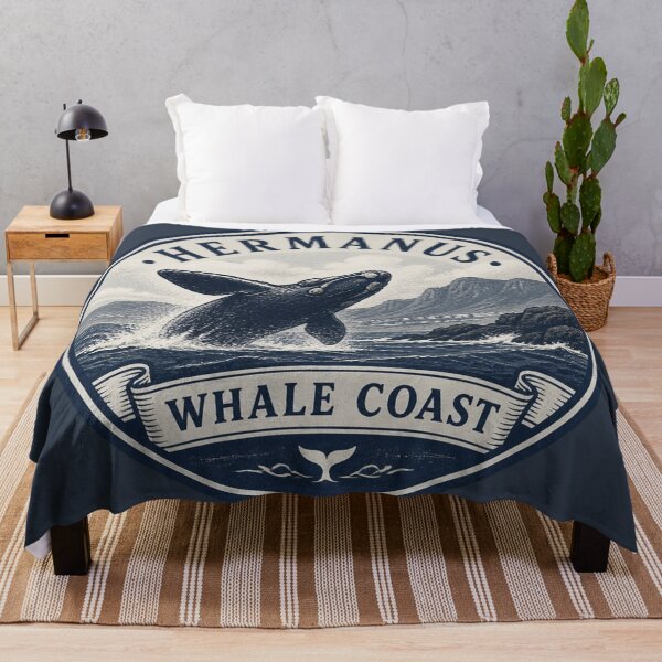 Item preview, Hermanus Whale Coast Travel Badge – Breaching Whale designed and sold by The Digital Compass.