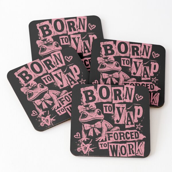 Item preview, Born To Yap Forced To Work Frog Lover Sarcastic Work Humor designed and sold by RetroMini2026.