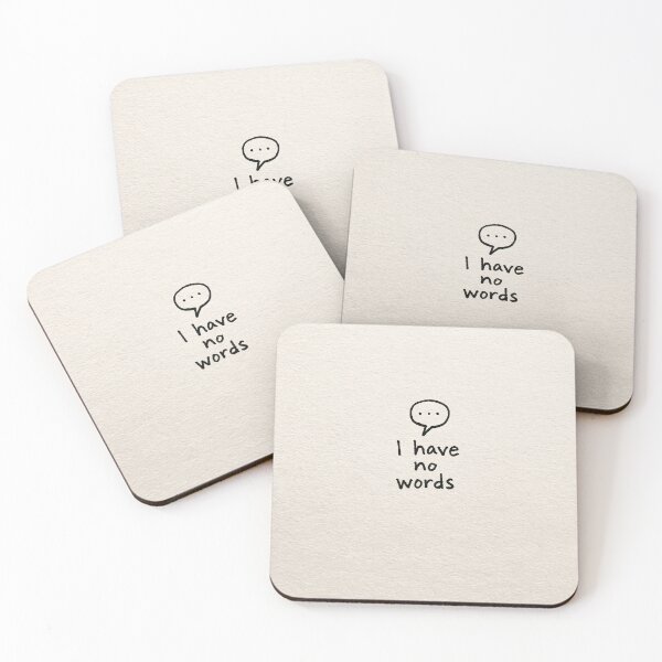Item preview, I Have No Words - Funny Speech Bubble Minimalist Art designed and sold by lautir.