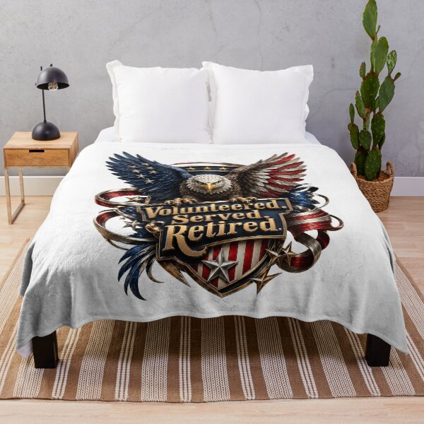 Item preview, Wings of Enduring Service: Volunteered. Served. Retired. designed and sold by BlissBlvdShop.