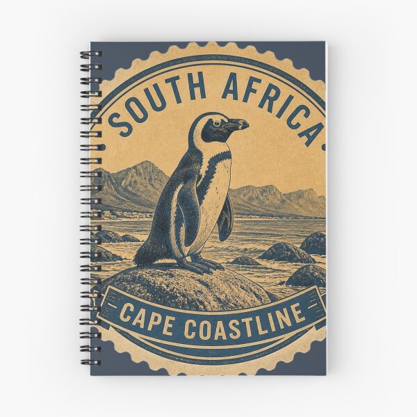 Item preview, South Africa Cape Coastline Penguin Travel Sticker designed and sold by The Digital Compass.