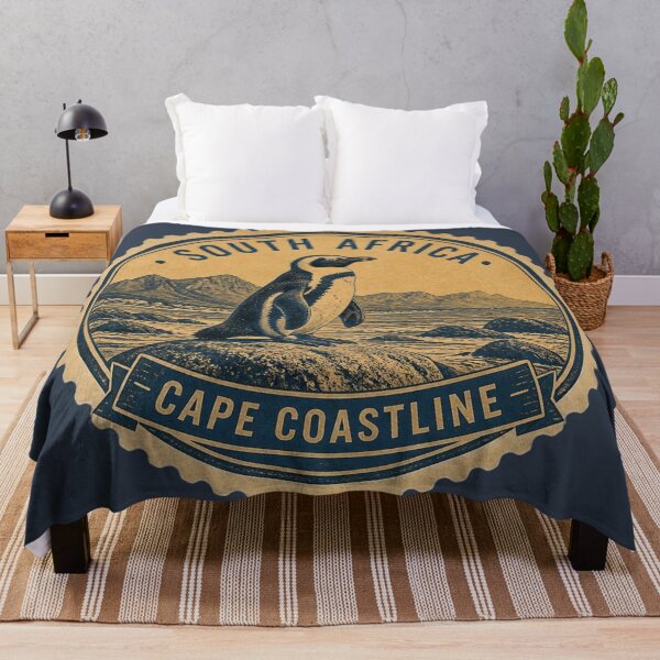 Item preview, South Africa Cape Coastline Penguin Travel Sticker designed and sold by The Digital Compass.