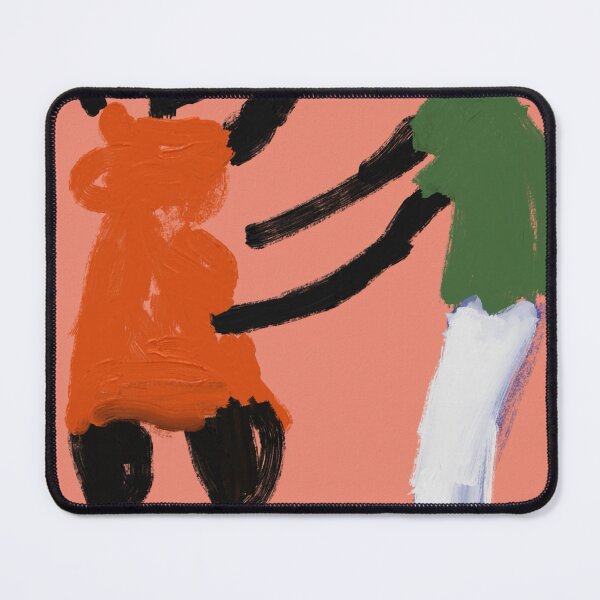 Item preview, Joyful Dance Duo - Peach Orange Minimalist African Art, Entanglement of Life designed and sold by Entanglement of life.