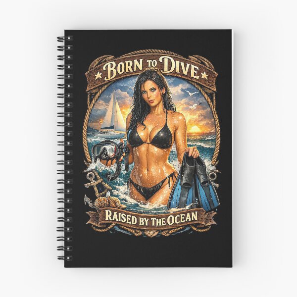 Item preview, Born To Dive, Raised By The Ocean designed and sold by CharltonWiggins.