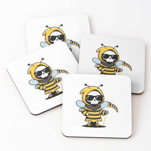 Item preview, Cute Chibi Grim Reaper Bumble Bee Costume Kawaii Skull designed and sold by Cipher & Soul.