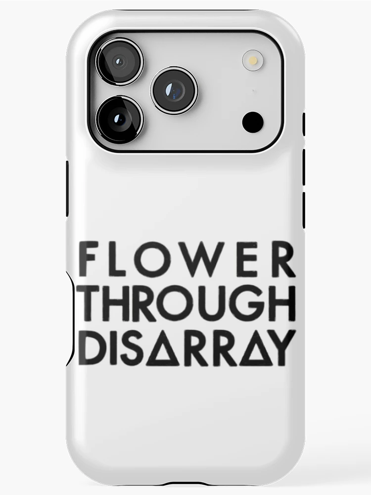 Thumbnail 1 of 4, iPhone Case, Flower Through Disarray (Black) designed and sold by StackItHighf.