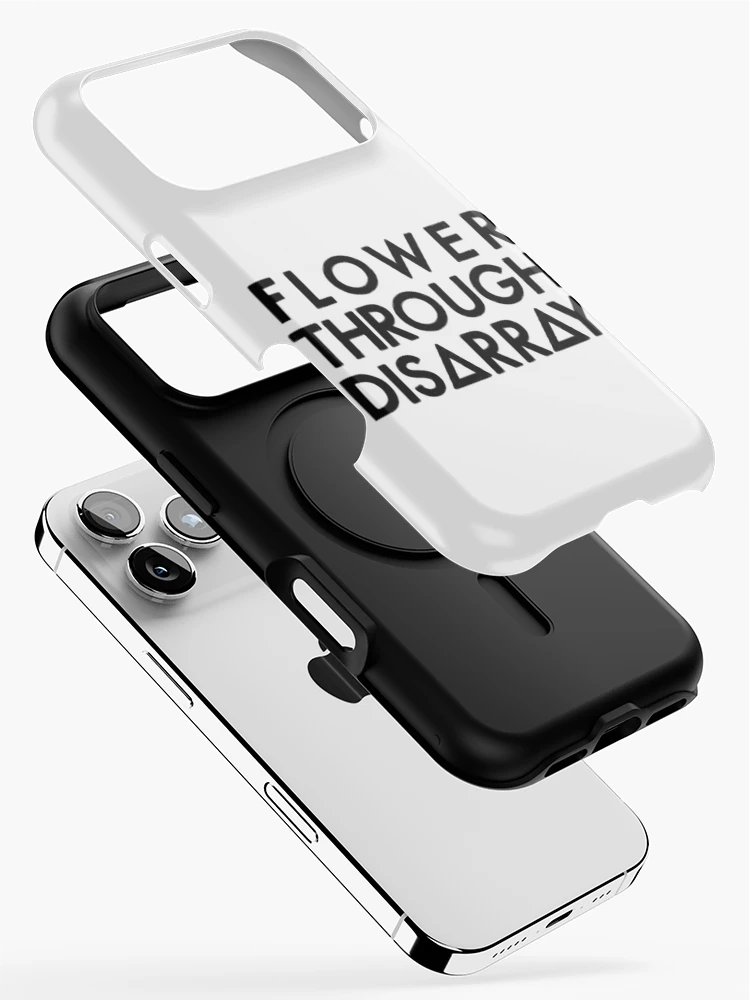 Thumbnail 2 of 4, iPhone Case, Flower Through Disarray (Black) designed and sold by StackItHighf.