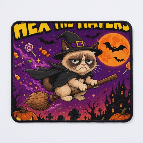 Item preview, Grumpy Cat Halloween Meme: Hex the Haters designed and sold by shopevermint.