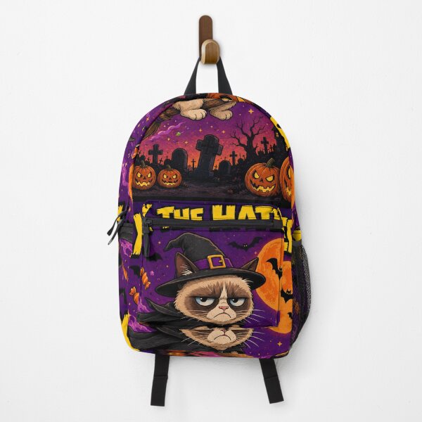 Item preview, Grumpy Cat Halloween Meme: Hex the Haters designed and sold by shopevermint.